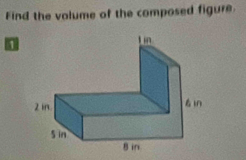 Find the volume of the composed figure.