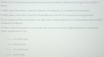 Solved: Which of the following statement(s) is/are correct about a ...