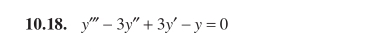 y'''-3y''+3y'-y=0