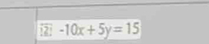 2! -10x+5y=15