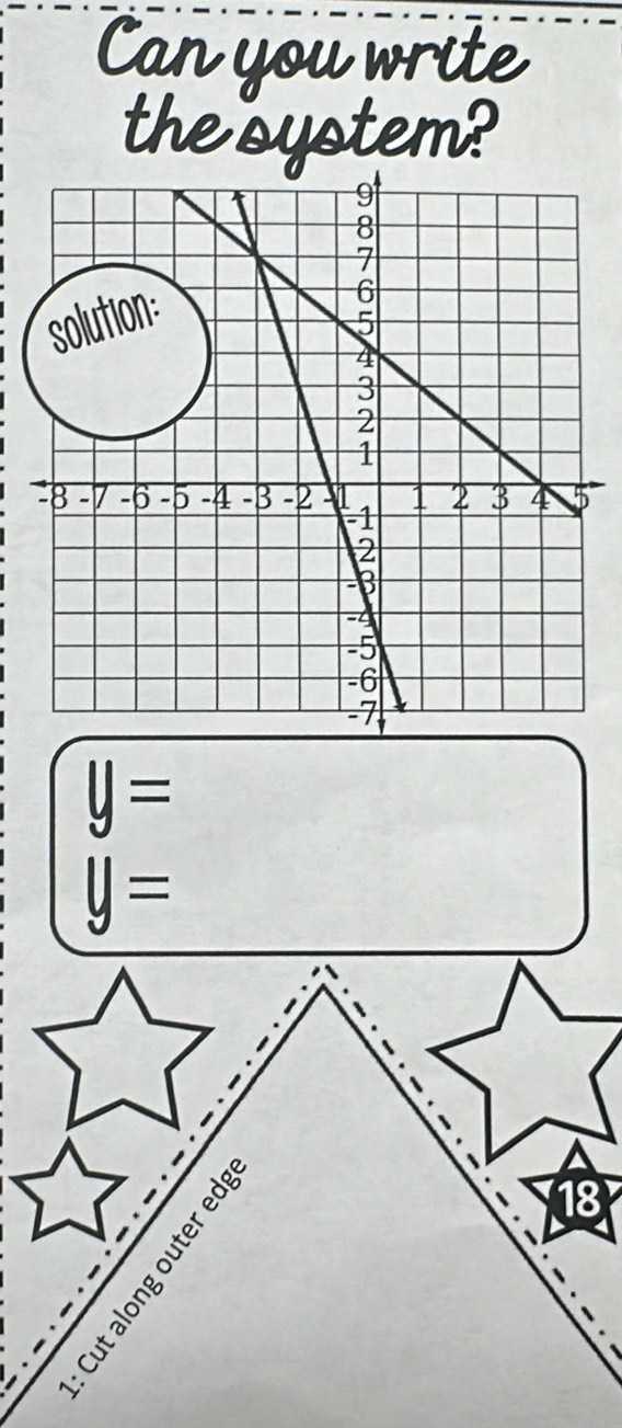 Can you write 
the system?
y=
y=
18
ão