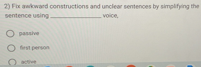 Solved: Fix awkward constructions and unclear sentences by simplifying ...