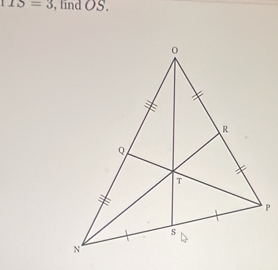 115=3 , find OS.