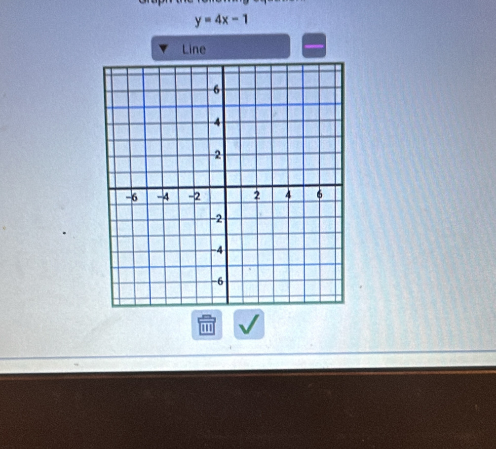 y=4x-1
Line 
1