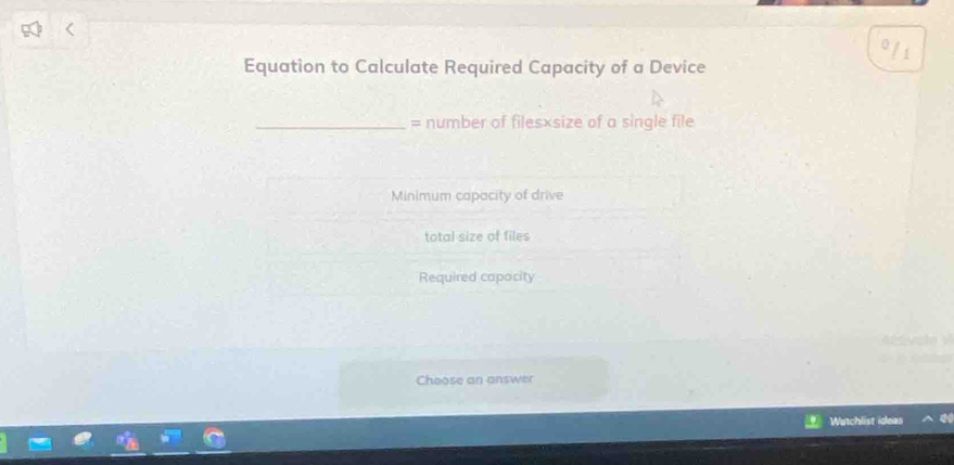 Solved: o/i Equation to Calculate Required Capacity of a Device ...