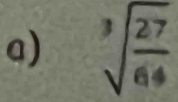 sqrt[3](frac 27)64