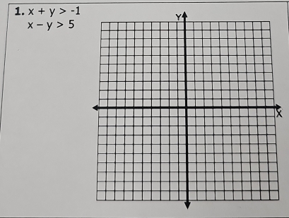 x+y>-1
x-y>5
X