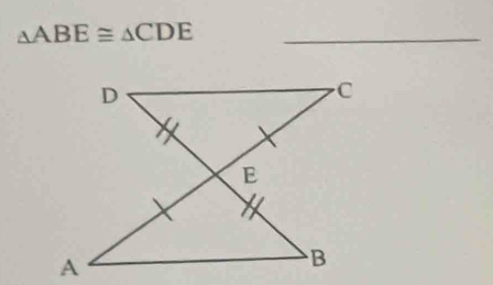 △ ABE≌ △ CDE