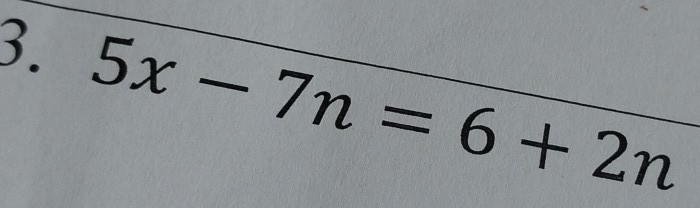 5x-7n=6+2n