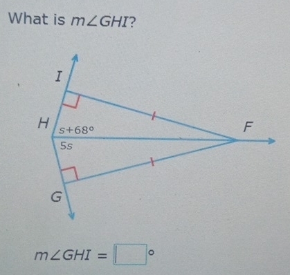 What is m∠ GHI 2
m∠ GHI=□°