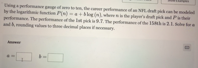 Solved: show Examples Using a performance gauge of zero to ten, the ...