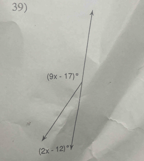 (9x-17)^circ 
(2x-12)^circ 