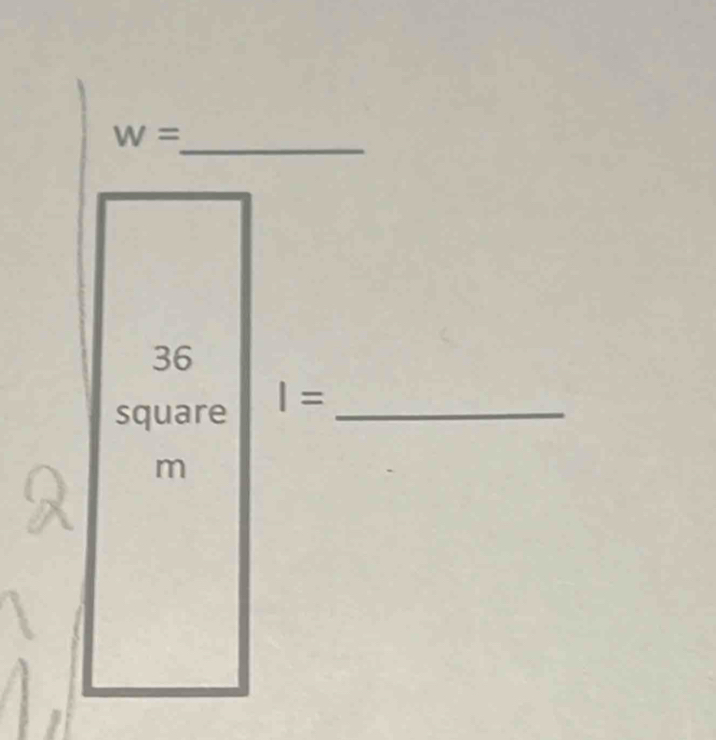 W=
36 
square I= _
m