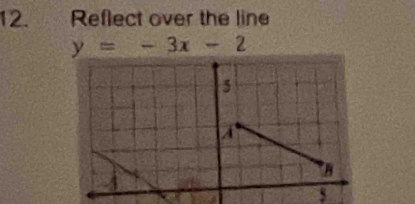 Reflect over the line
y=-3x-2
s