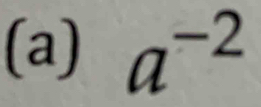 a^(-2)