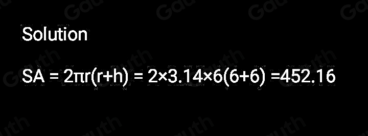 Solved: Use a formula to find the amount of wrapping paper you need to ...