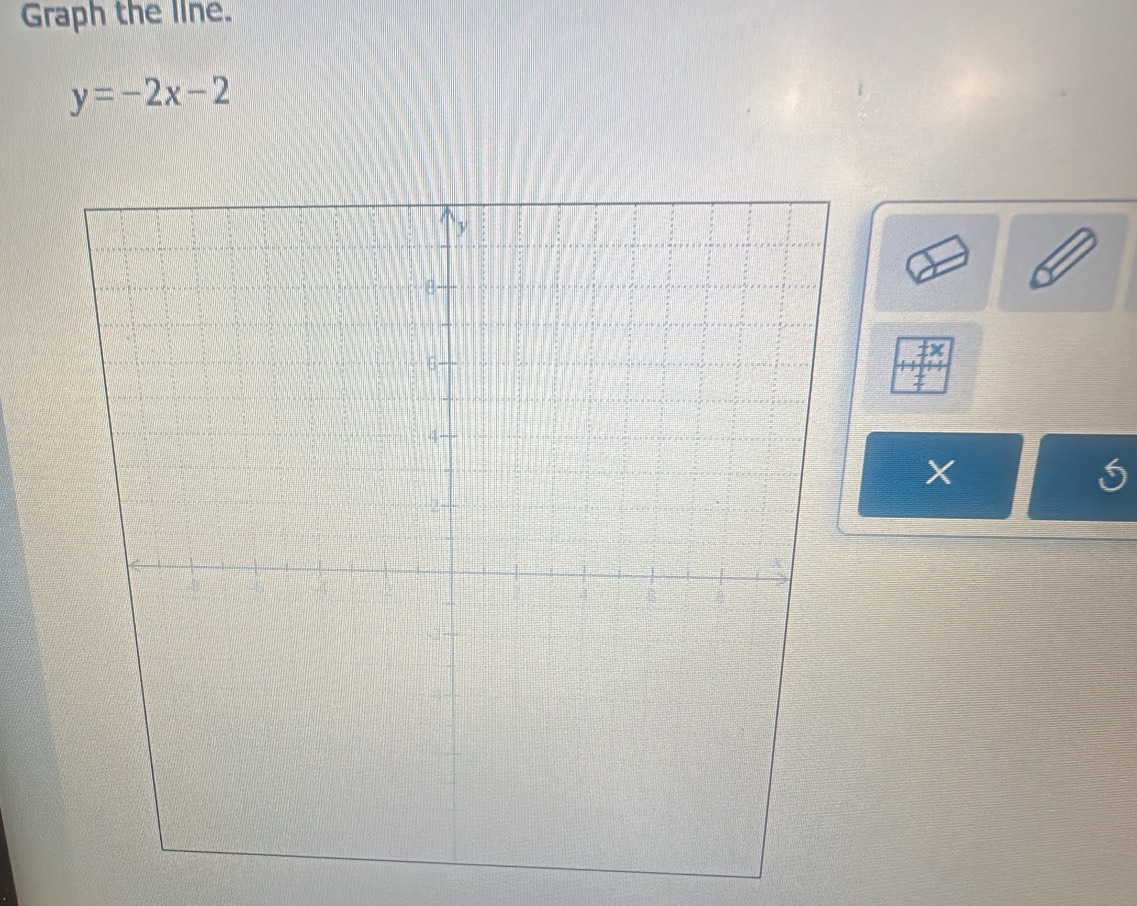 Graph the line.
y=-2x-2
X