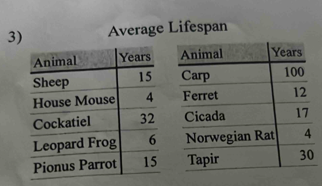 Average Lifespan