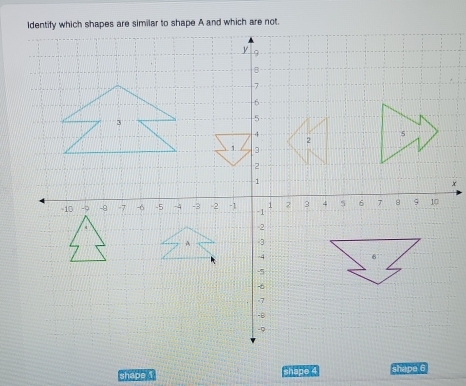 shape i shape 4 shape 6