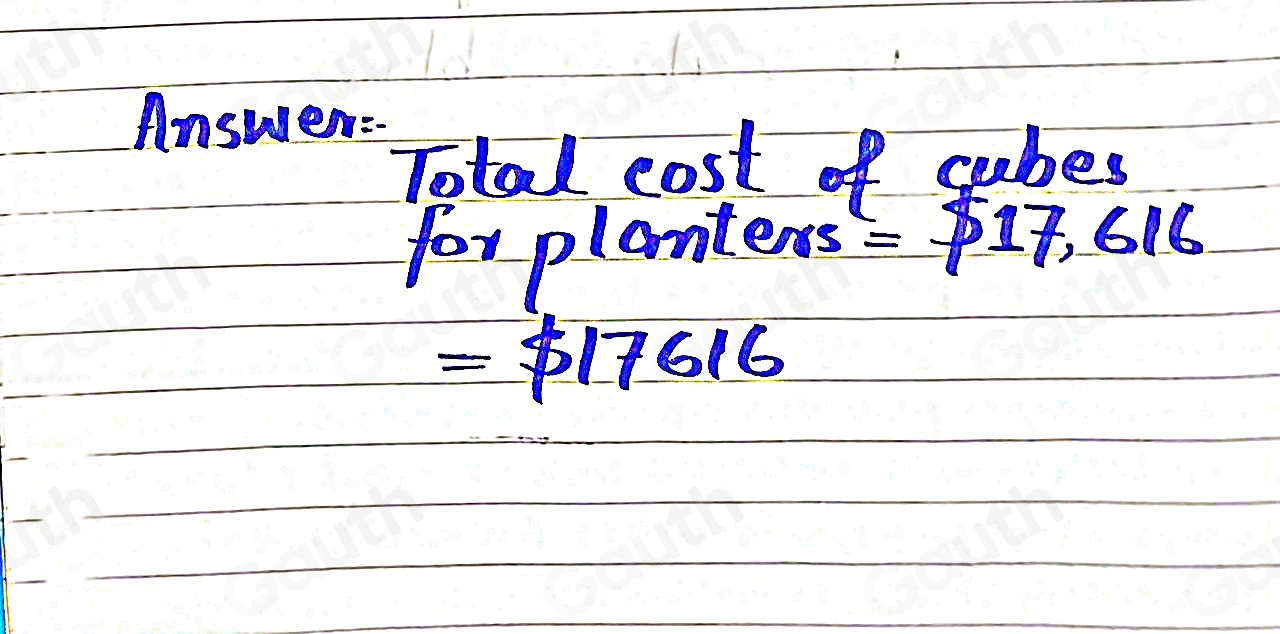 Solved: Plower Planters An architect is designing flower planters for a ...