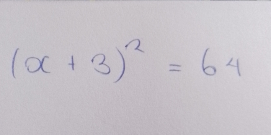 (x+3)^2=64