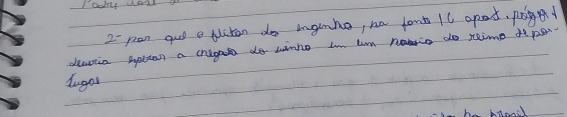 2- pen gut e dliton do ingnhe, na font 1l apat, pt 
deassia eplian a cnegats do winho ln uun namio do teimp diper 
lugar