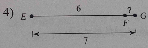 6 
? 
4) E G
F
7