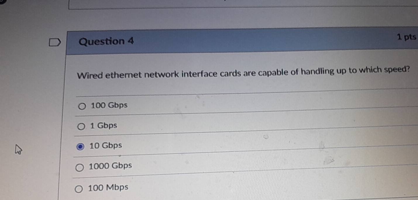 Solved: Wired ethernet network interface cards are capable of handling ...