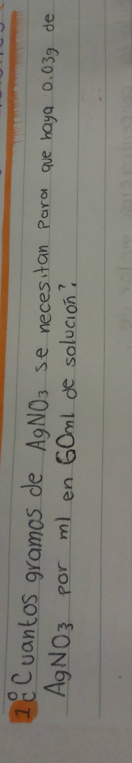 1beginarrayr 0 cendarray Cuantos gramas de AgNO_3 se necesitan para aue haya 0. 039 de
AgNO3 por ml en 6Oml de solucion?