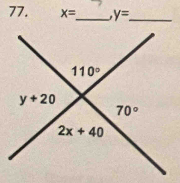 x= _ y= _