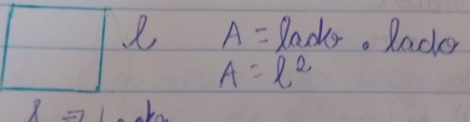 A= lad. Race
A=l^2