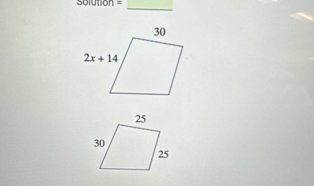 Solution =
_