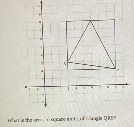 10
x
What is the area, in square