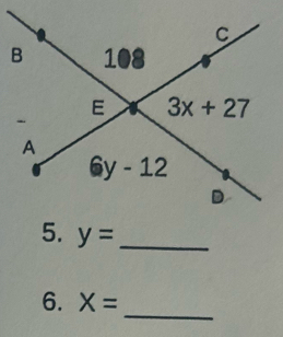 y= _
_
6. X=