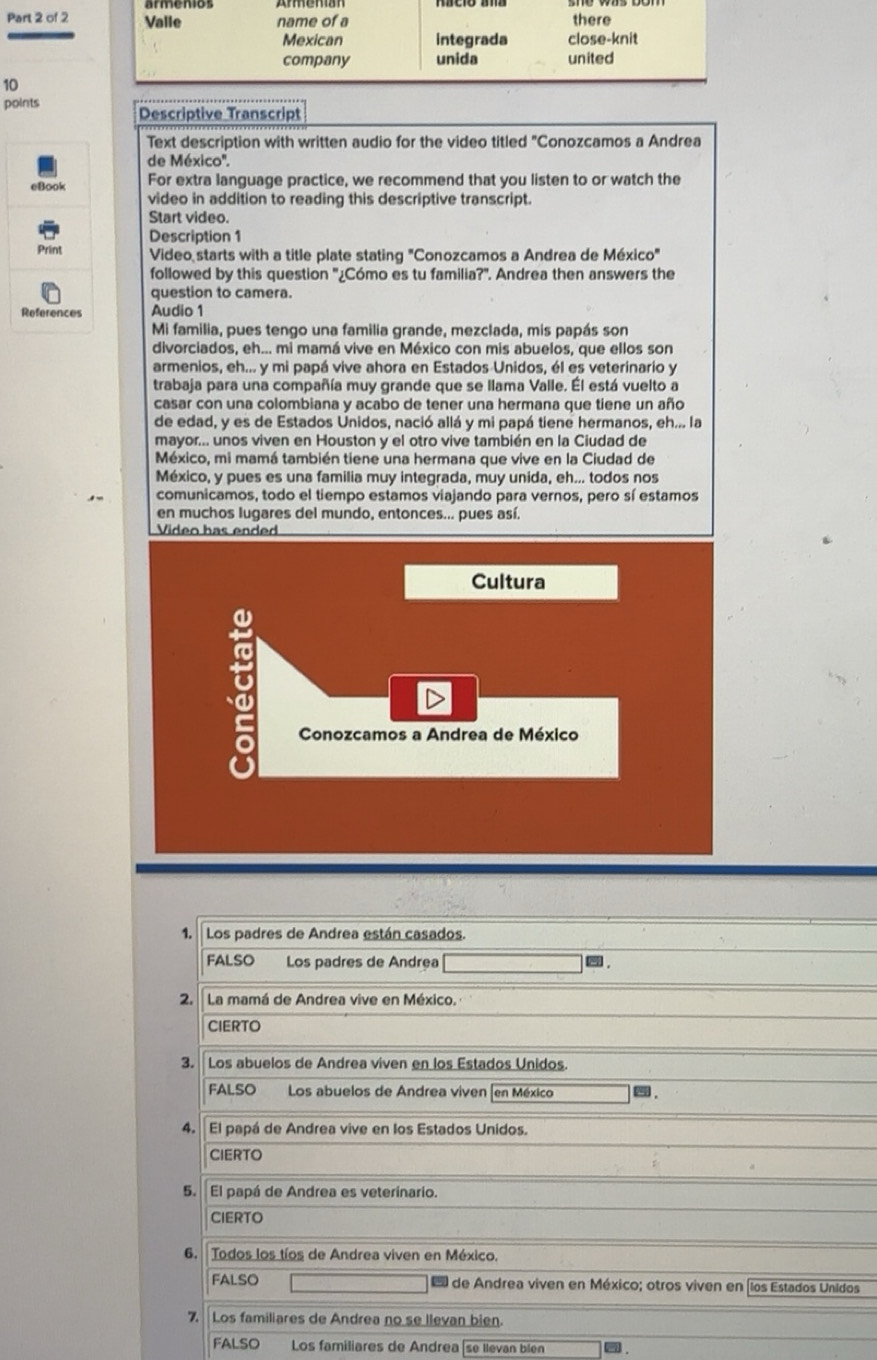 Solved: Descriptive Transcript Text description with written audio for ...