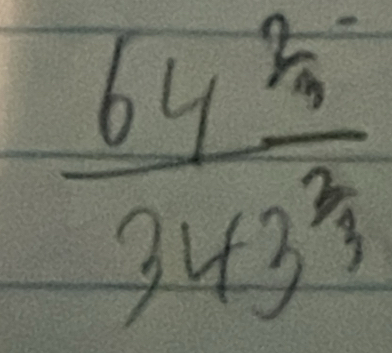 frac 64^22(343^(3)^2)