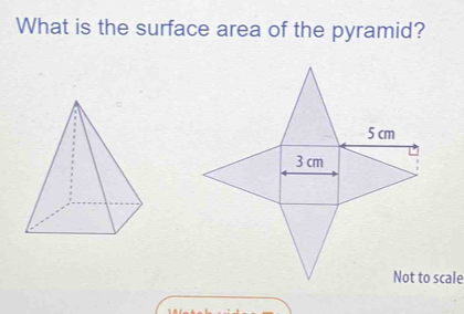 What is the surface area of the pyramid?