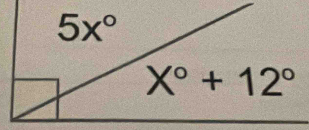 5x°
X°+12°