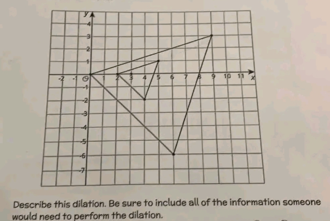 would need to perform the dilation.