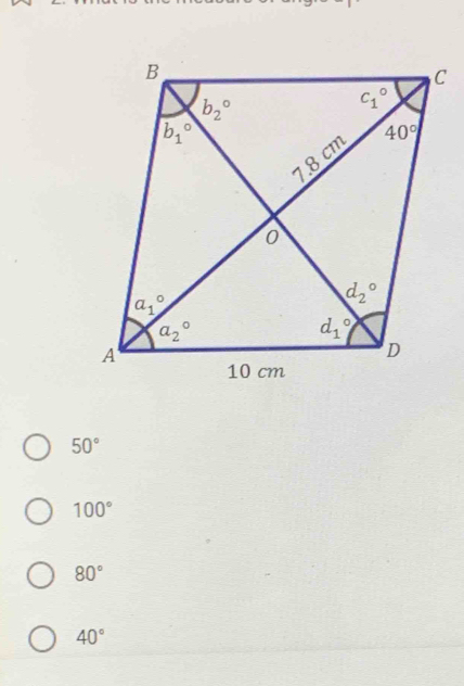 50°
100°
80°
40°