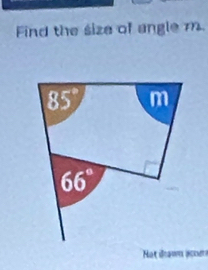 Find the size of angle m.
at ilaw acr