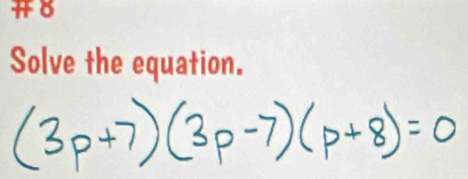 Ho 
Solve the equation.