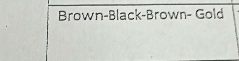 Brown-Black-Brown- Gold