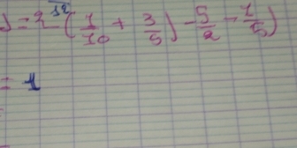 J=2^(12)( 1/10 + 3/5 )- 5/2 - 1/5 )
=1