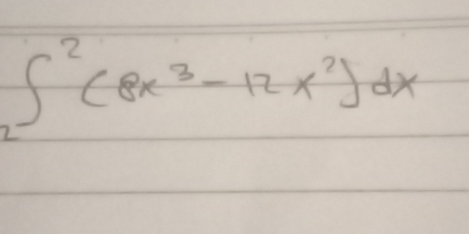 ∈t^2(8x^3-12x^2)dx