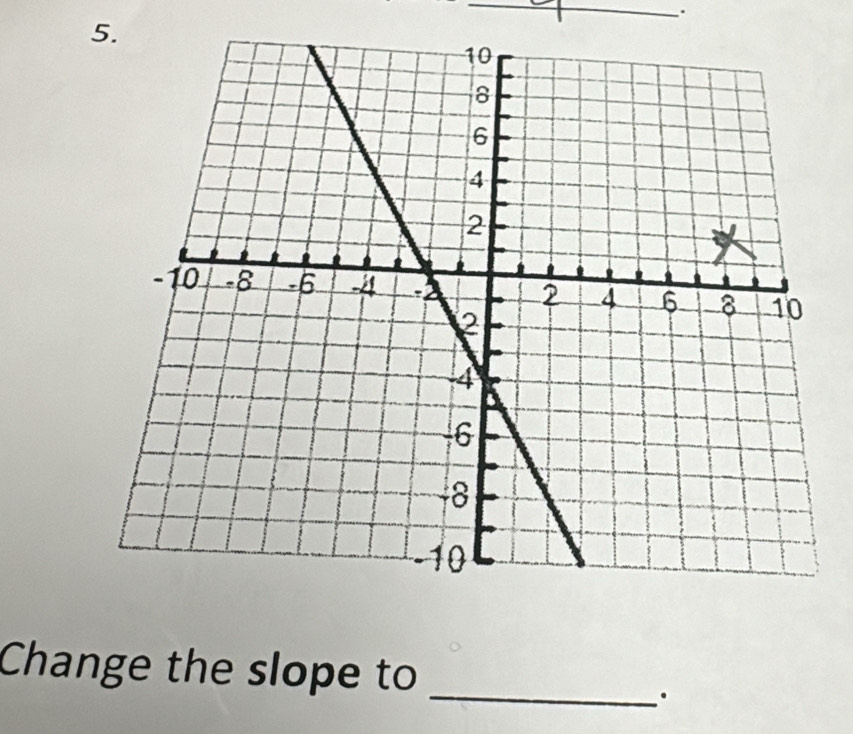 Change the slope to 
_.