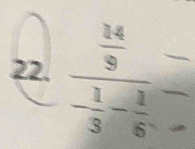 frac  14/3  frac - 1/3 - 1/6  ___