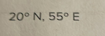 20°N, 55°E