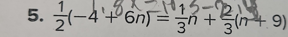 (-4 + 6n) = sn + (n+ 9)