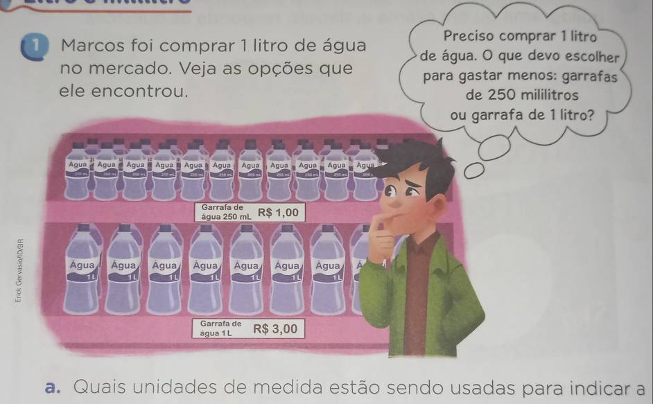 Quais unidades de medida estão sendo usadas para indicar a